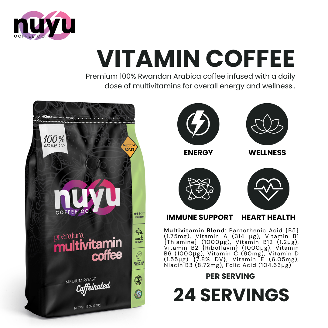 Multivitamin Blend Coffee (12 oz) – Ground Coffee