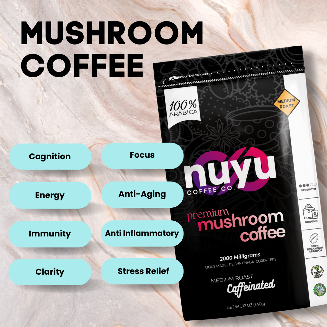 Mushroom Blend Coffee (12 oz) – Ground Coffee