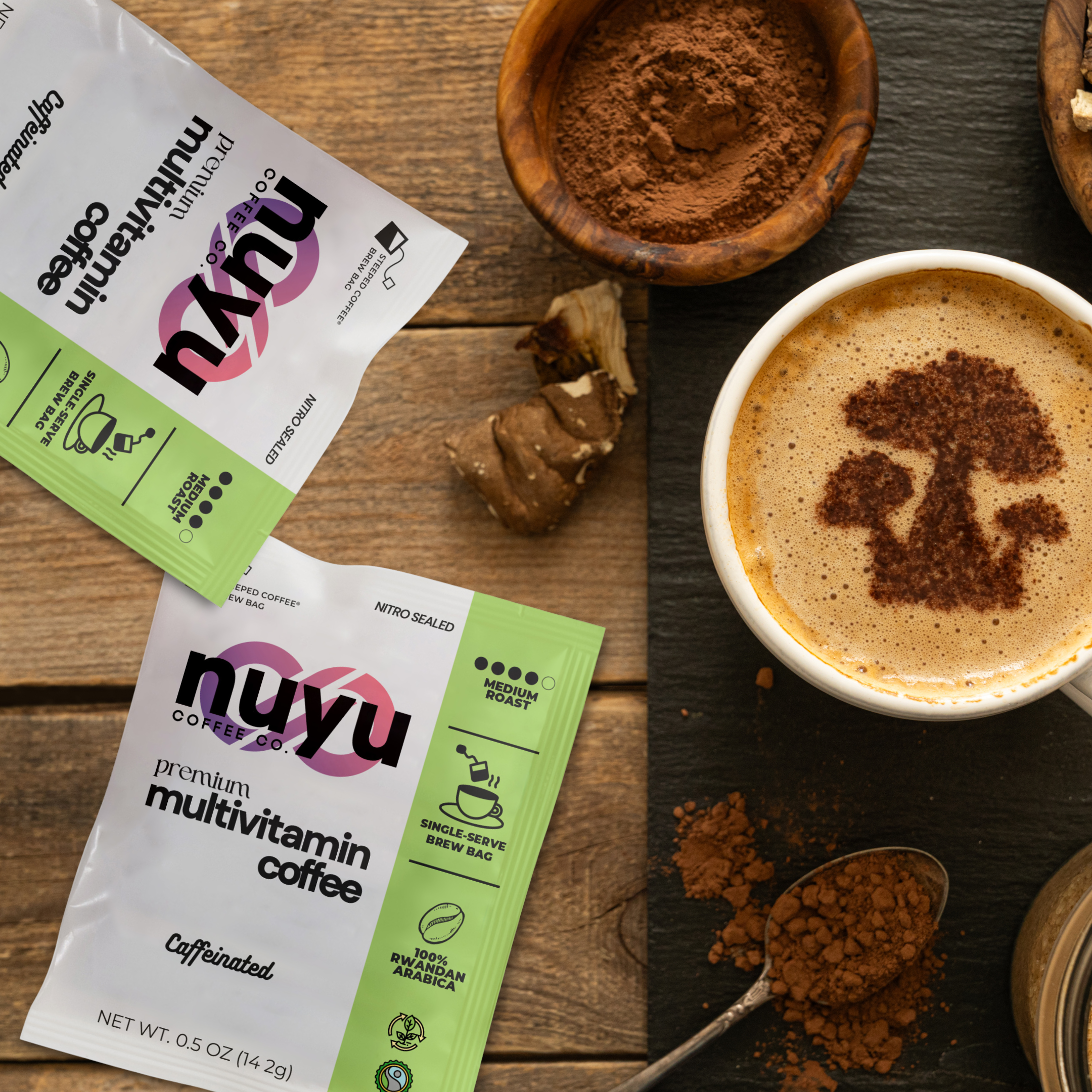 Nuyu Premium Multivitamin Coffee With 7 Brew Bags