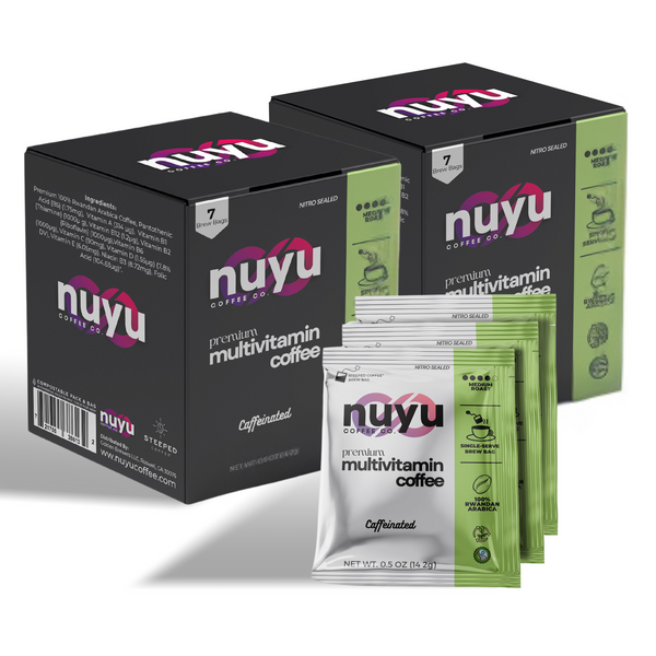 Nuyu Premium Multivitamin Coffee With Brew Bags - 2 Pack / 14 Bags