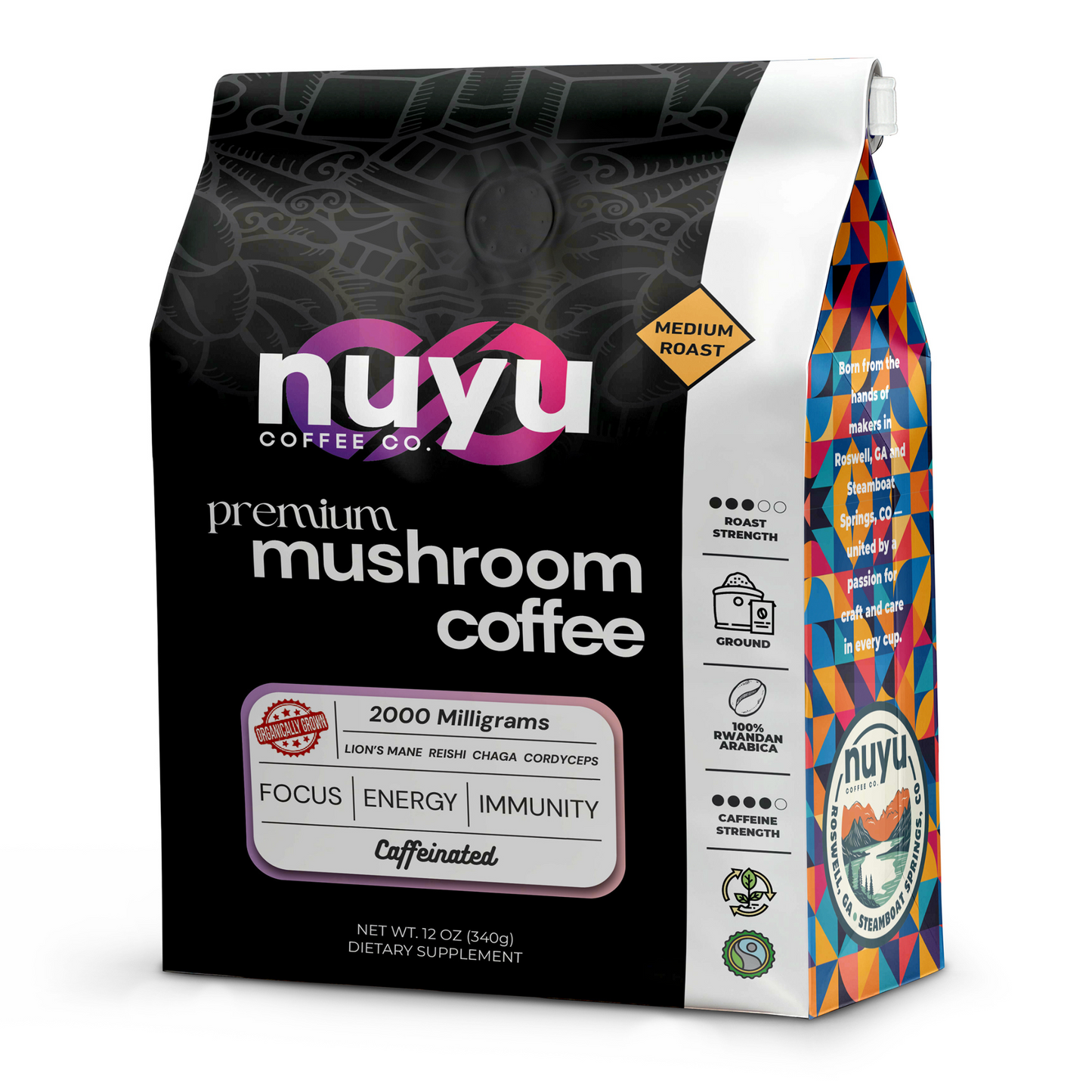 Mushroom Blend Coffee (12 oz) – Ground Coffee