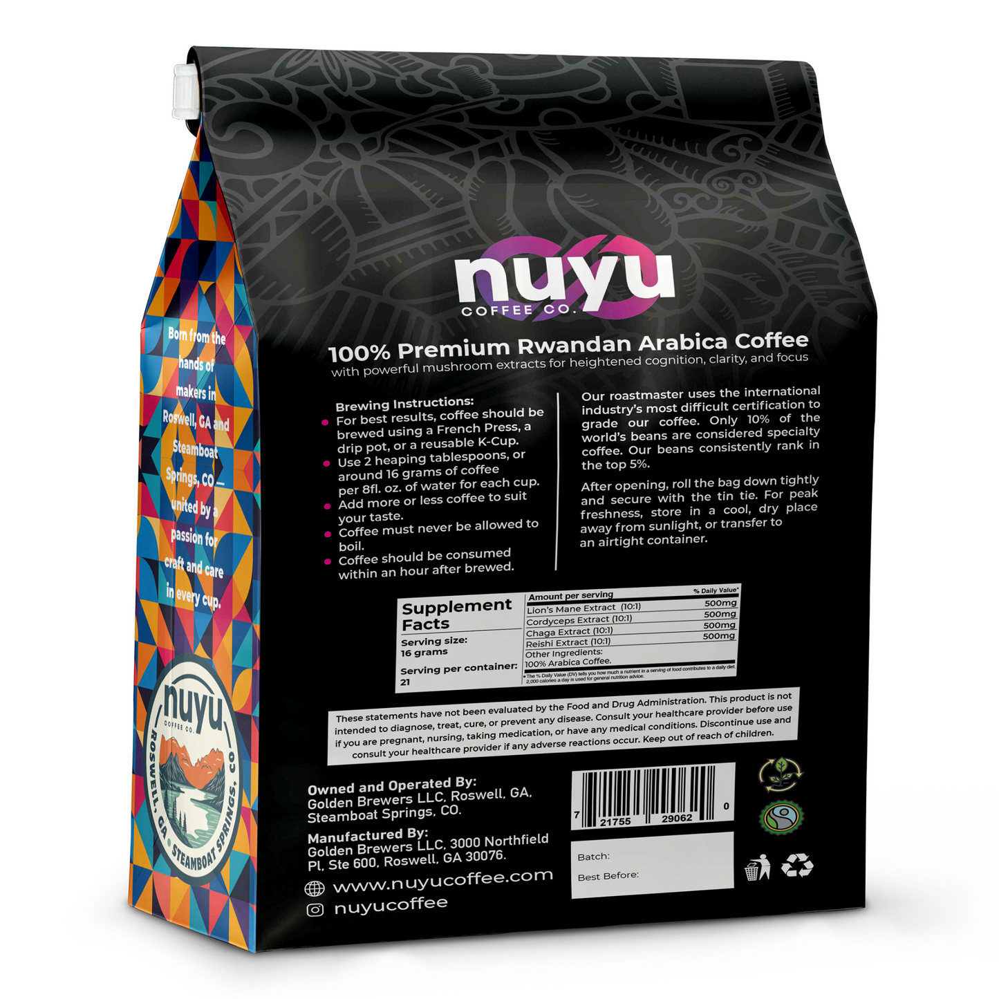 Mushroom Blend Coffee (12 oz) – Ground Coffee